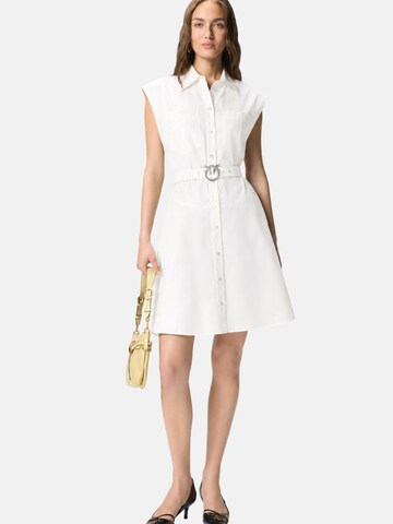 PINKO Kleid 'PINKO ANACETA ABITO POPELINE ABITO'‌‌‌‌ in Weiß