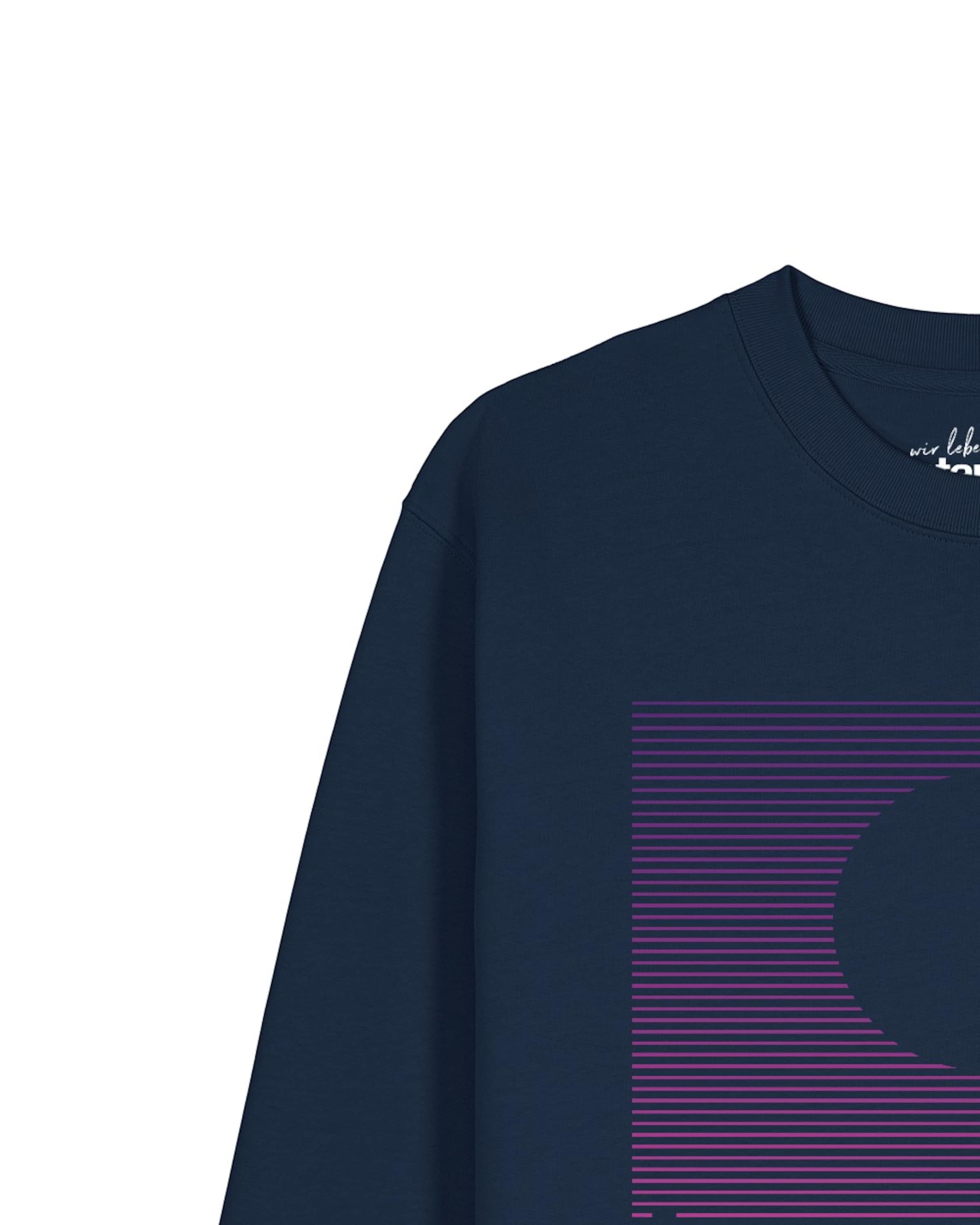 Watapparel Sweatshirt 'Sun And Moon Skyline' in Blauw