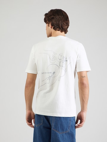 Samsøe Samsøe T-shirt 'Safeast' i beige: framsida