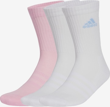 ADIDAS PERFORMANCE Sportsocken 'Cushioned Crew 3 Pairs' in Pink: Vorderseite