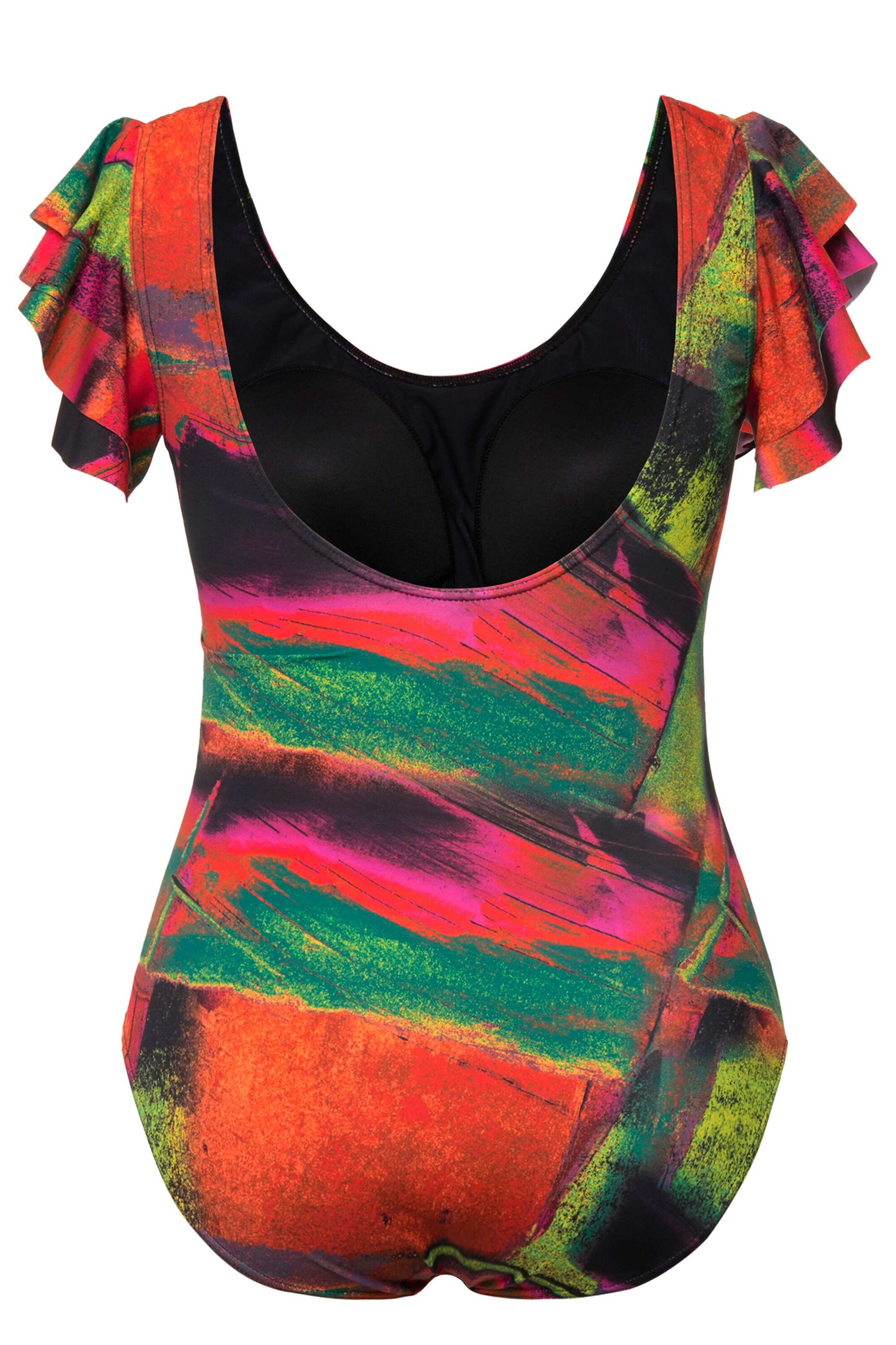 Ulla Popken Bustier Badeanzug in Mischfarben