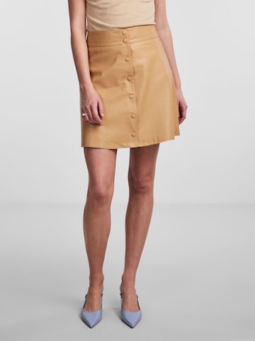 Y.A.S Skirt 'Nori' in Beige: front
