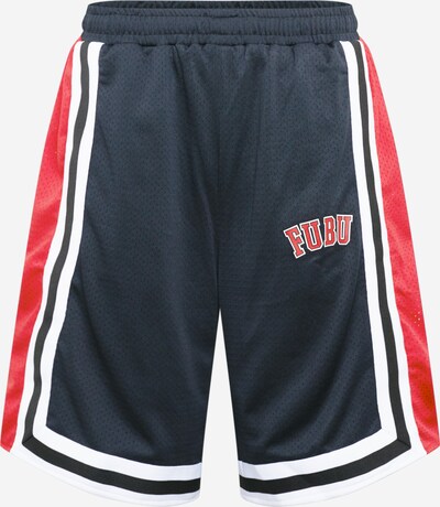 FUBU Sport-Shorts in rot / schwarz / weiß, Produktansicht