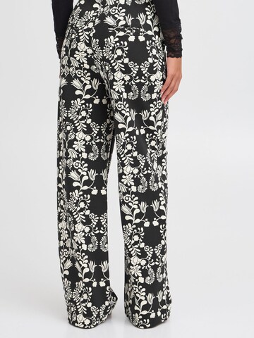 ICHI Loosefit Broek in Zwart