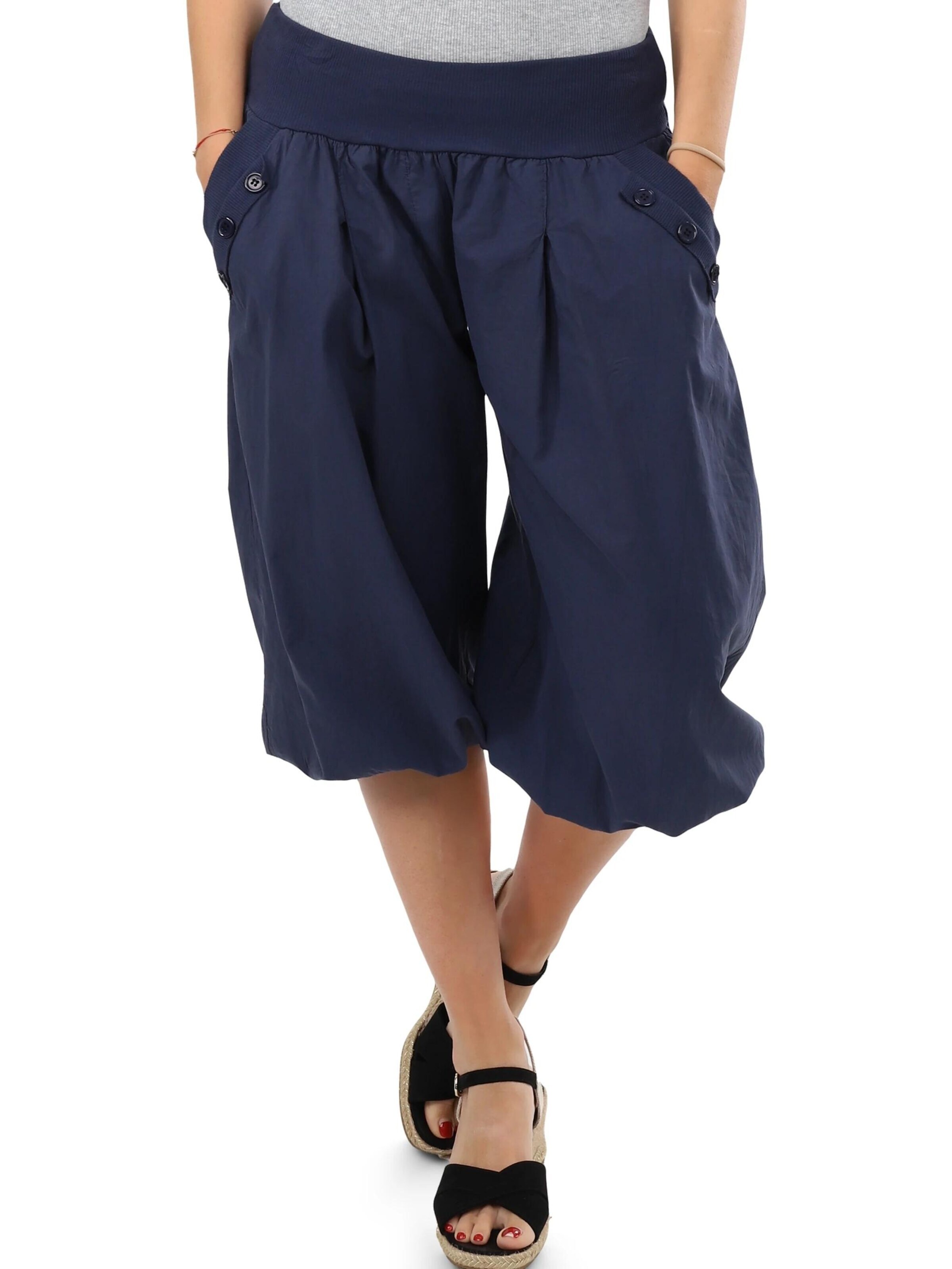 malito more than fashion Loose fit Harem Pants in Blue