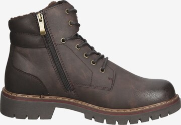 Bama Lace-Up Boots in Brown