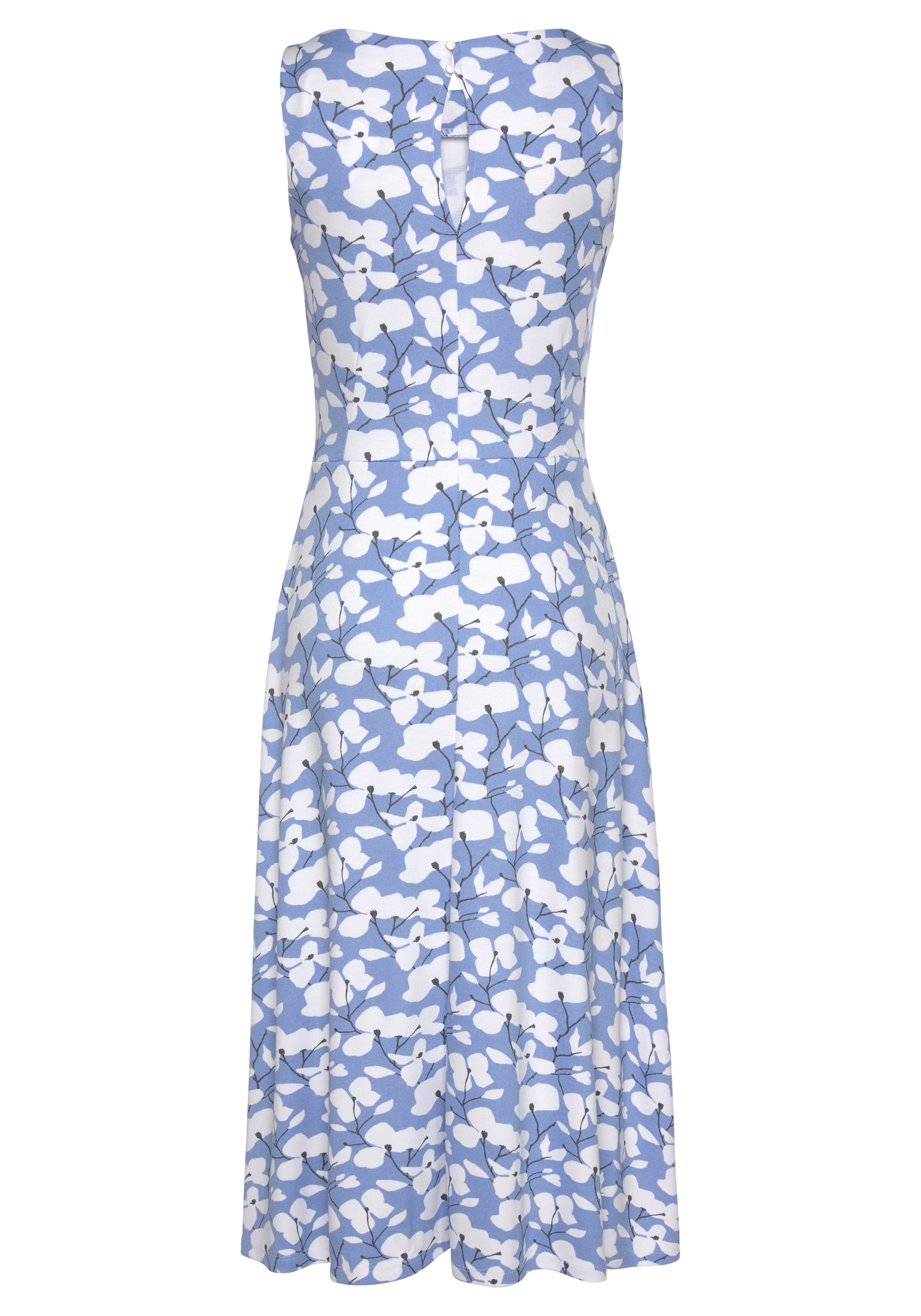 BEACH TIME Summer Dress in Blue: front