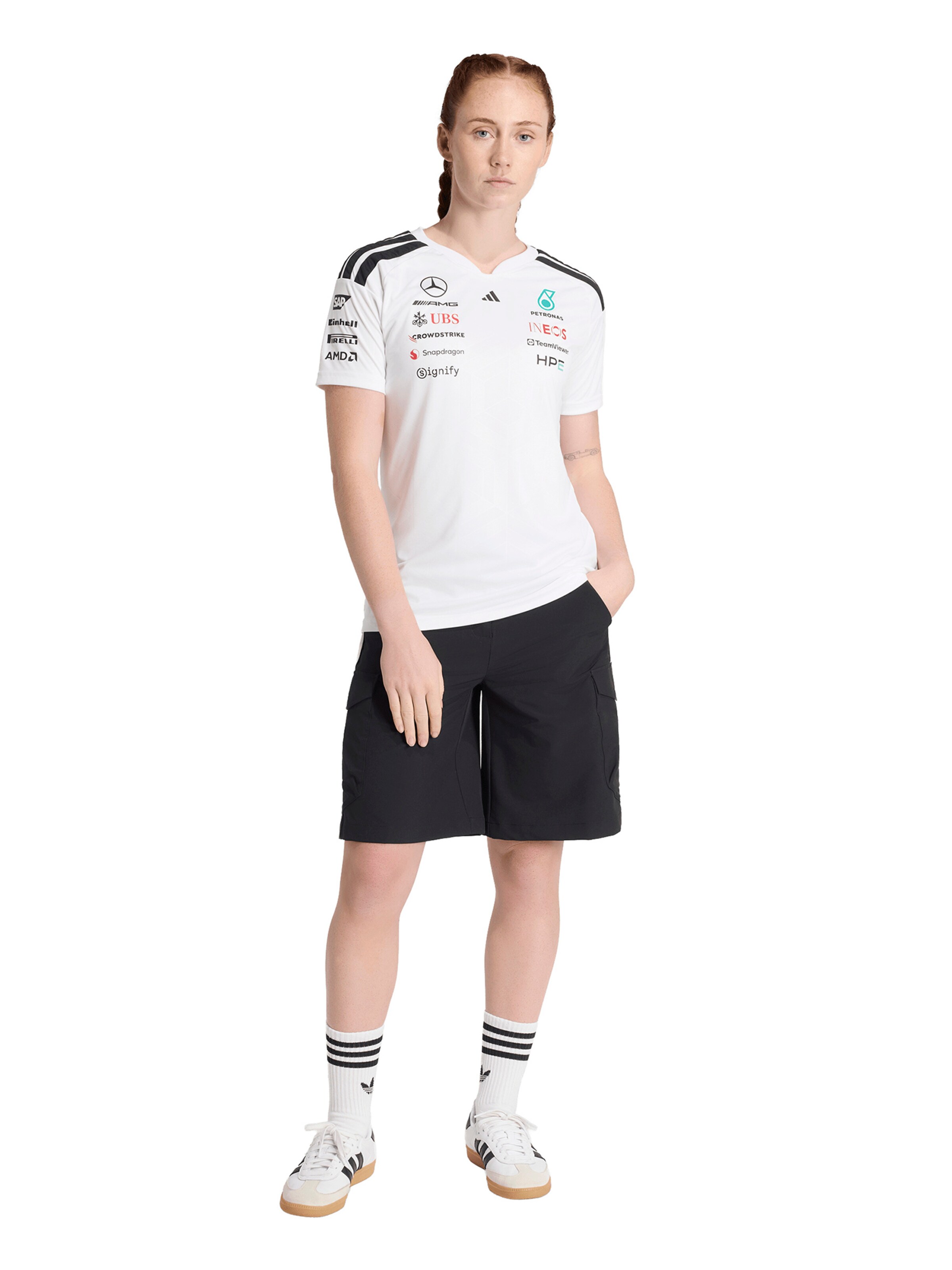 ADIDAS SPORTSWEAR Trikot 'Mercedes - Amg Petronas Formula 1 Team' – bílá