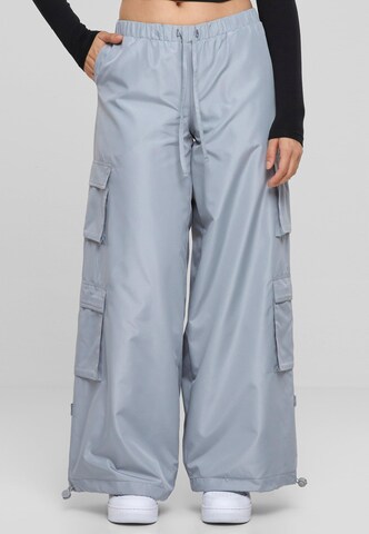 Wide Leg Pantalon cargo Urban Classics en gris : devant