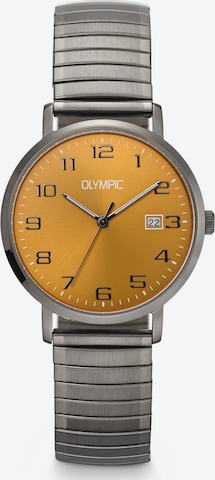 Montre à affichage analogique Olympic en jaune : devant