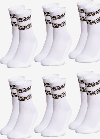 Occulto Sportsocken 'Nala' in Weiß: Vorderseite