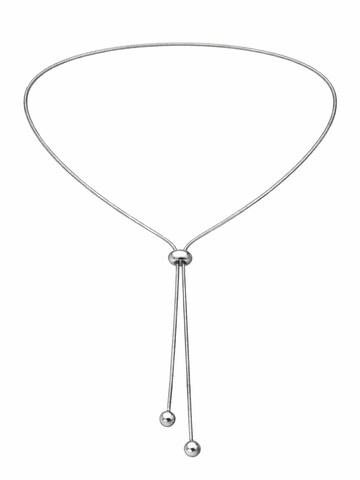 Staufergold Necklace 'Y-Halskette „Lariat Glide“ – Verstellbarer Slider' in Silver: front