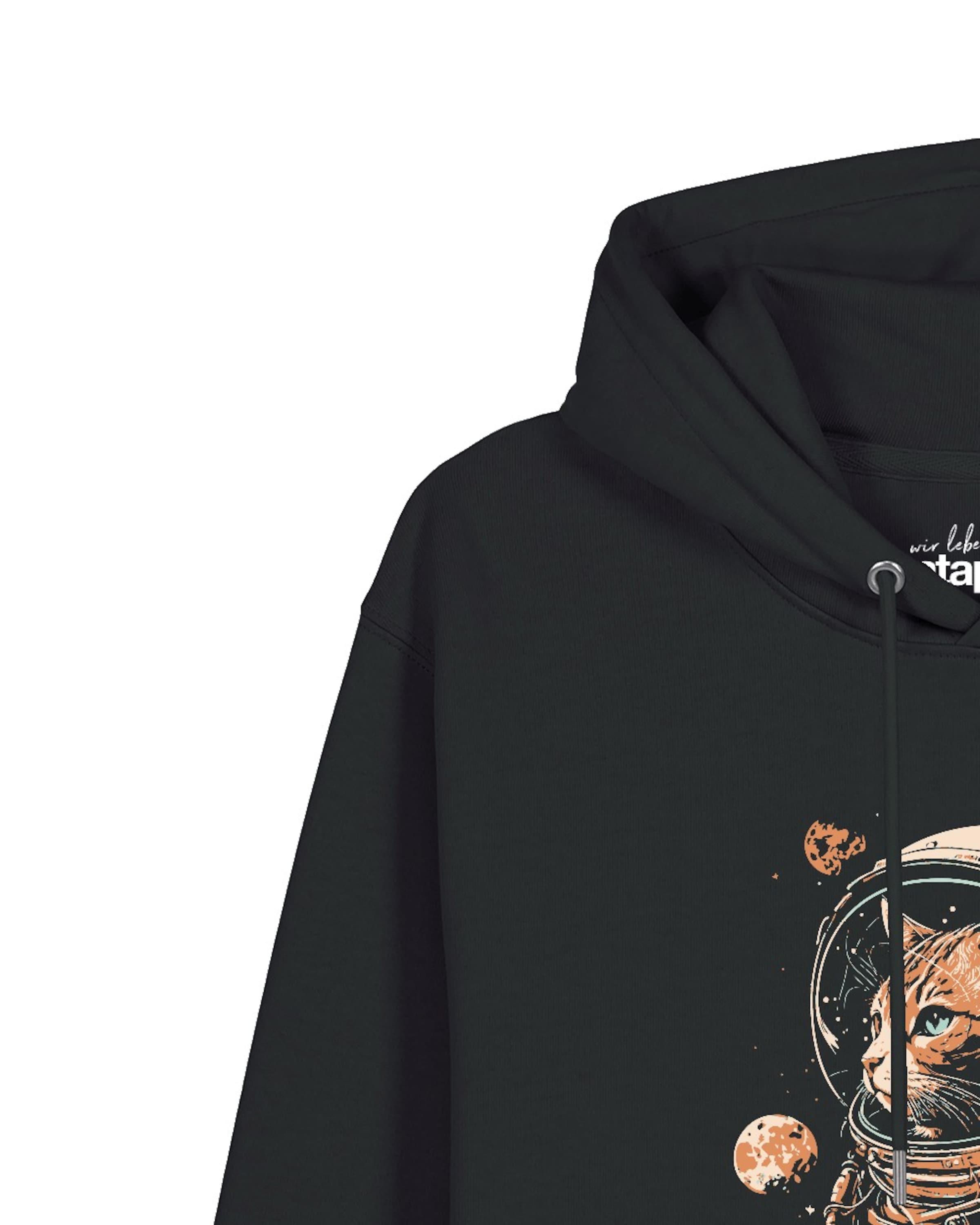 Sweat-shirt 'Catstronaut' Watapparel en noir