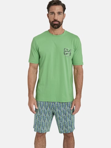 Jan Vanderstorm Short Pajamas ' Bartolv ' in Green: front