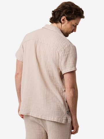 Coupe regular Chemise Seaside en beige