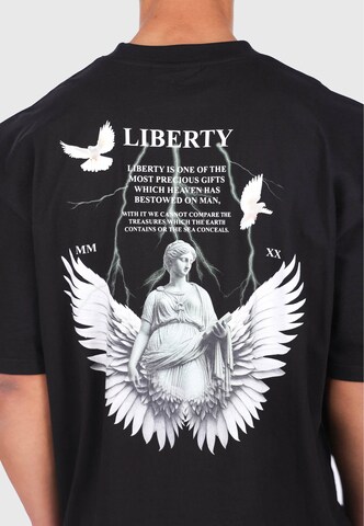 Dropsize Tričko 'Statue Liberty' - Čierna