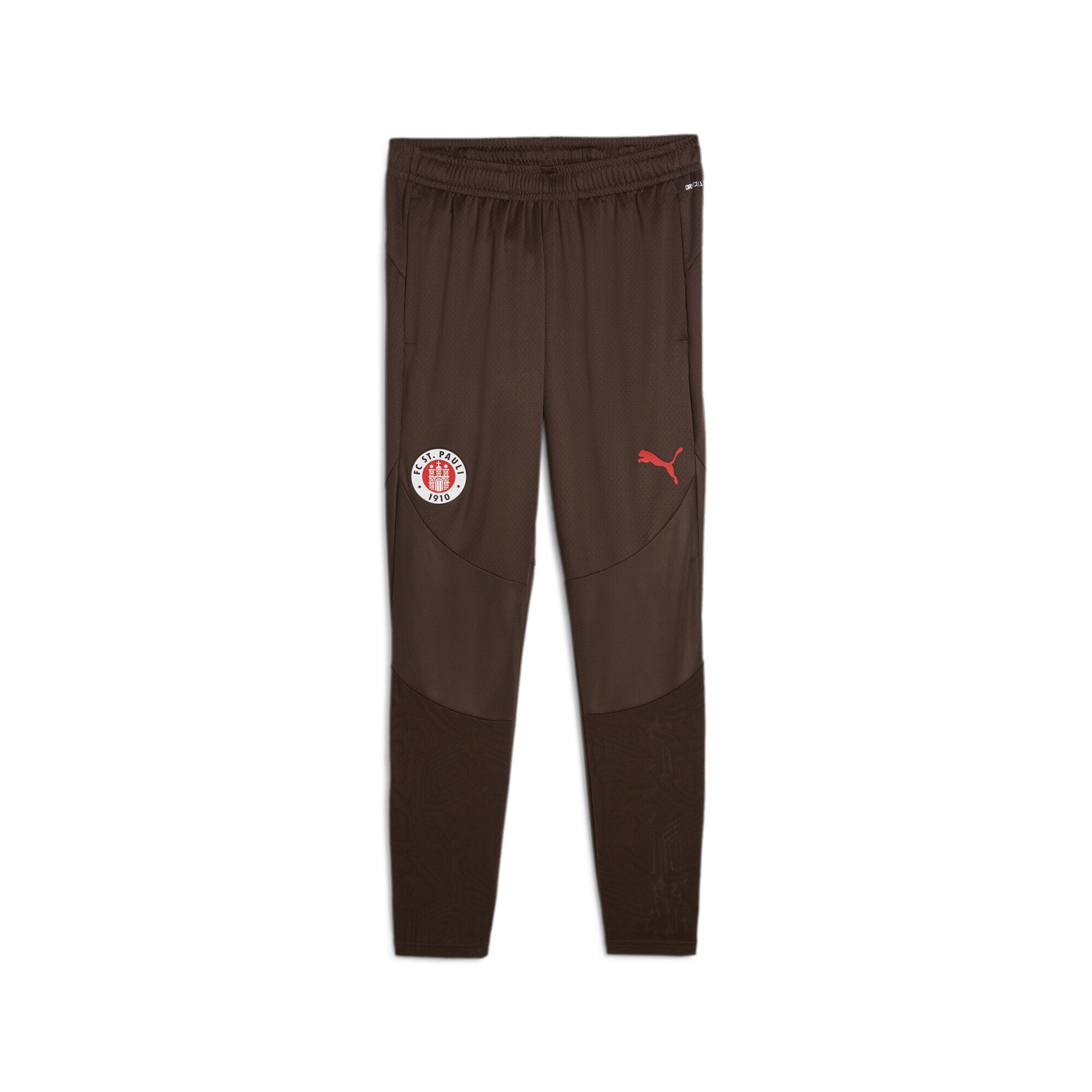 PUMA Slimfit Sporthose 'FC St. Pauli' in Braun: Vorderseite