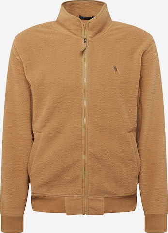 Polo Ralph Lauren Sweat jacket in Brown: front