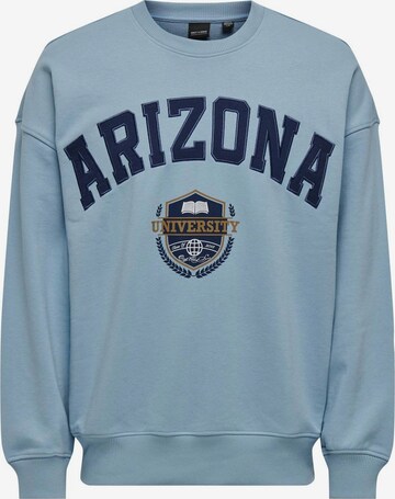 Only & Sons Sweatshirt in Blue: front