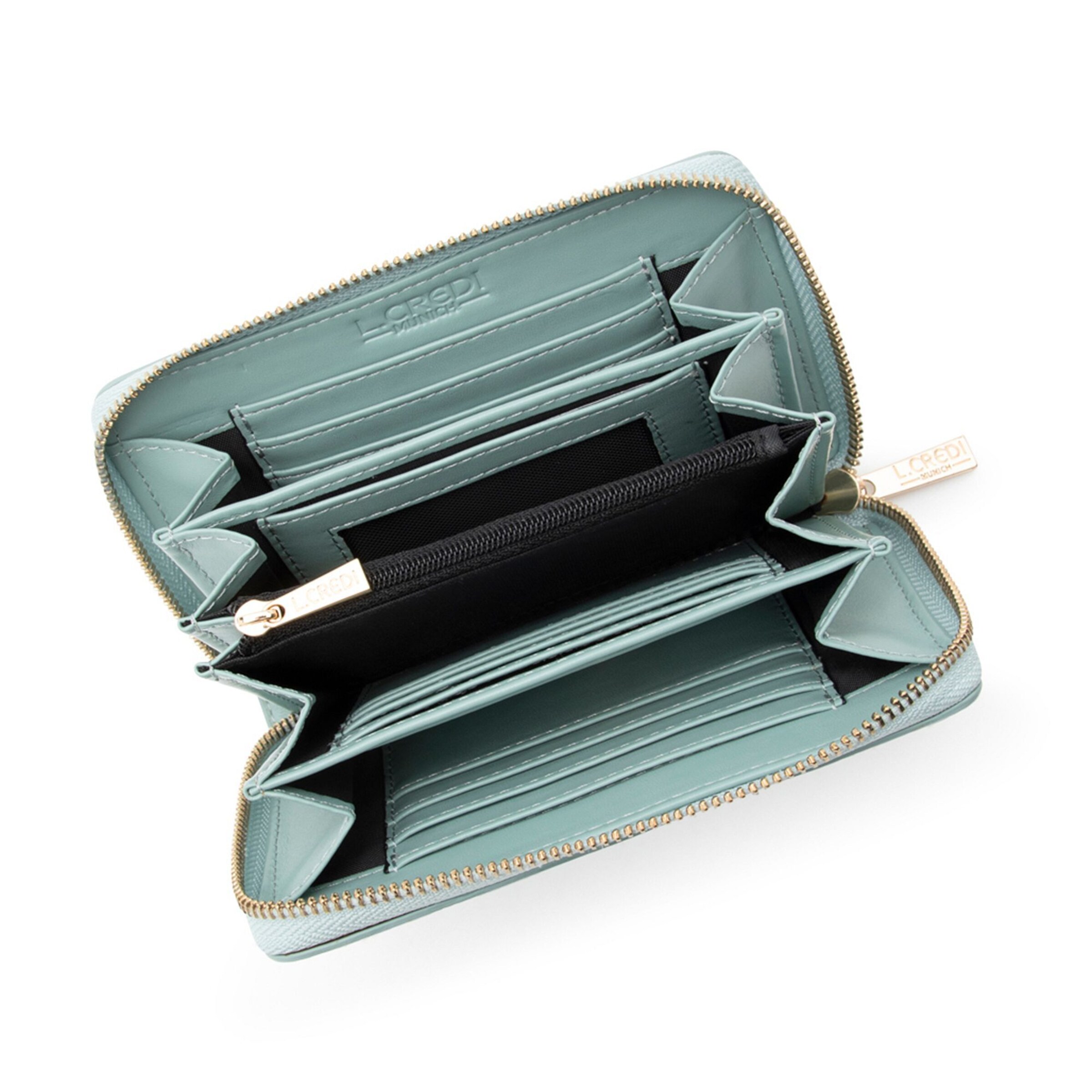 Porte-monnaies 'Perla' L.CREDI en bleu