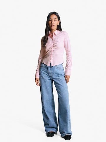 Chemisier Bershka en rose