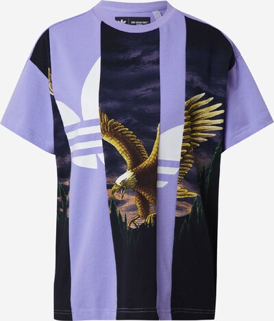 ADIDAS ORIGINALS T-shirt en marron / vert foncé / lilas / noir / blanc, Vue avec produit