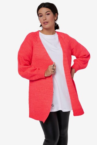 Studio Untold Knit Cardigan in Pink: front