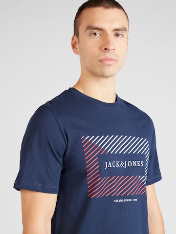 T-Shirt 'CYRUS' JACK & JONES en bleu