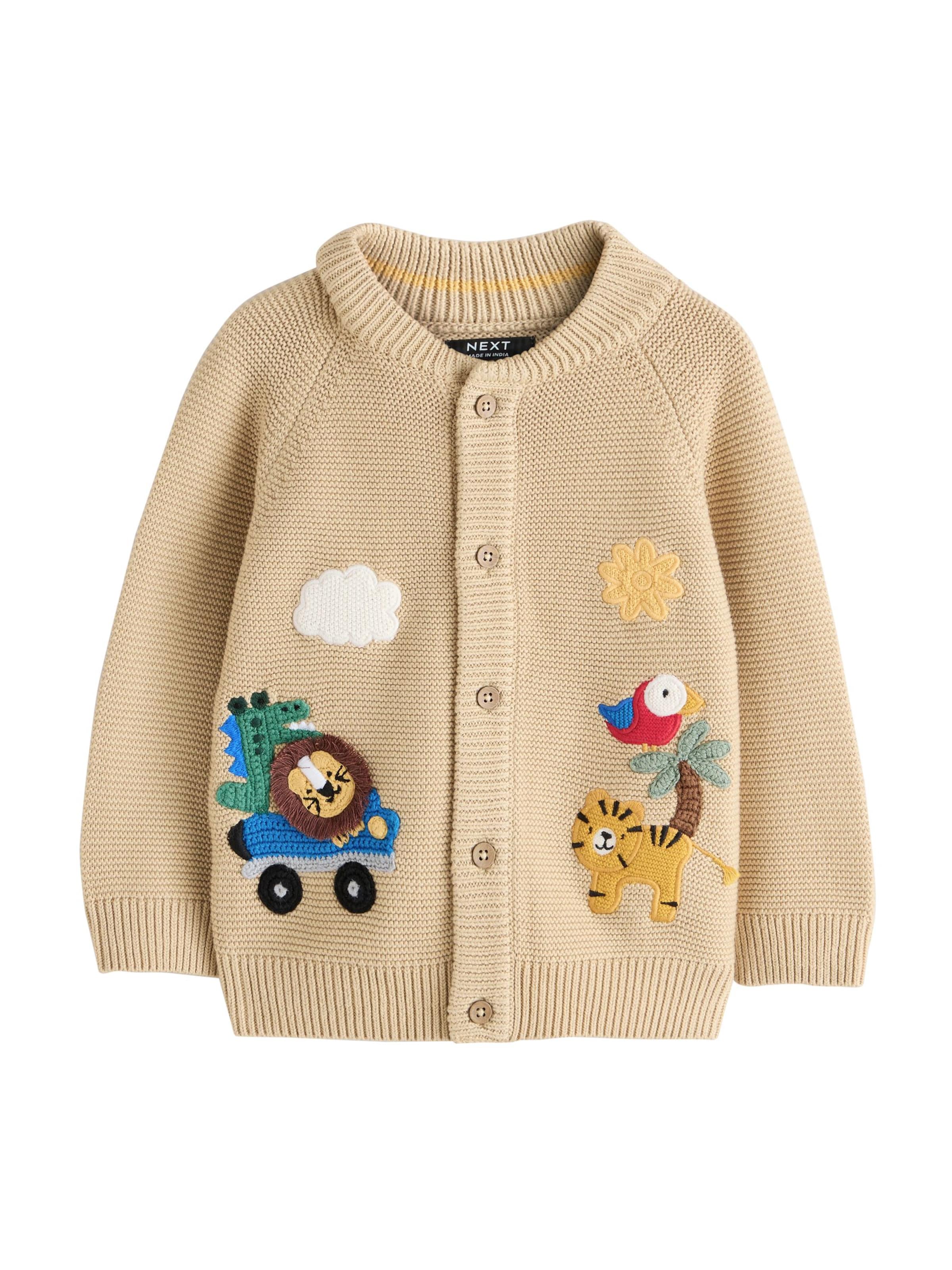 Next Gebreid vest in Bruin: voorkant