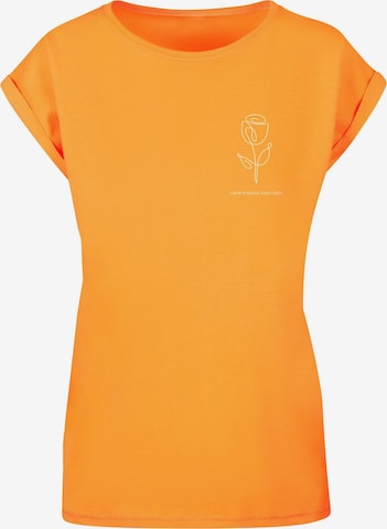 Merchcode Shirt 'Spring - Tulip Flower' in Orange: predná strana