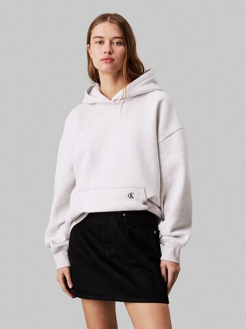 Calvin Klein Jeans Sweatshirt in Grijs: voorkant