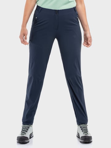Schöffel Regular Outdoor trousers in Blue: front
