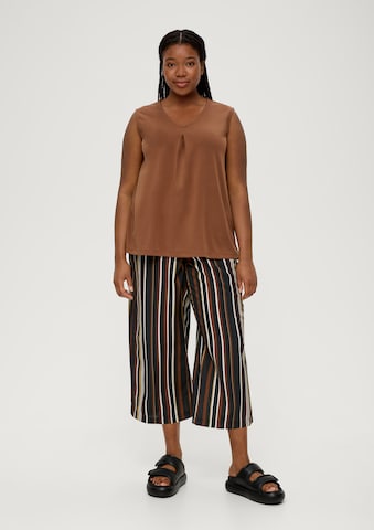 TRIANGLE Wide leg Trousers in Brown