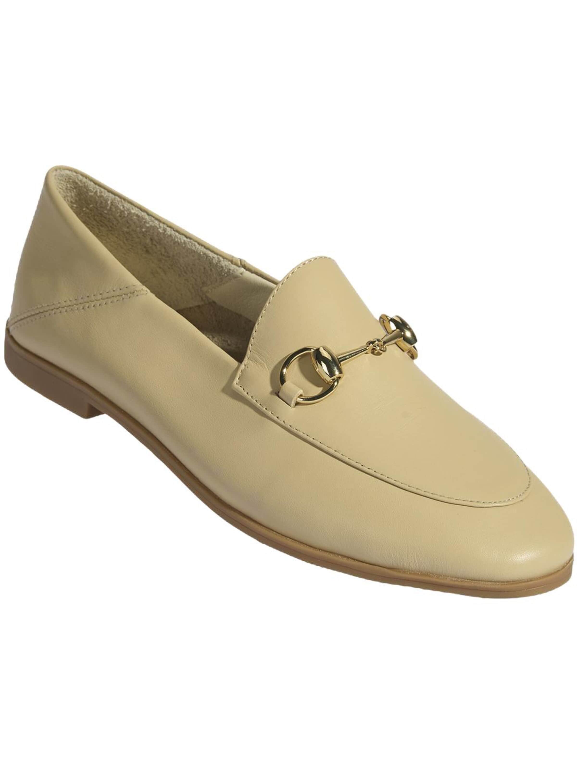 Desa Moccasins in Beige: front