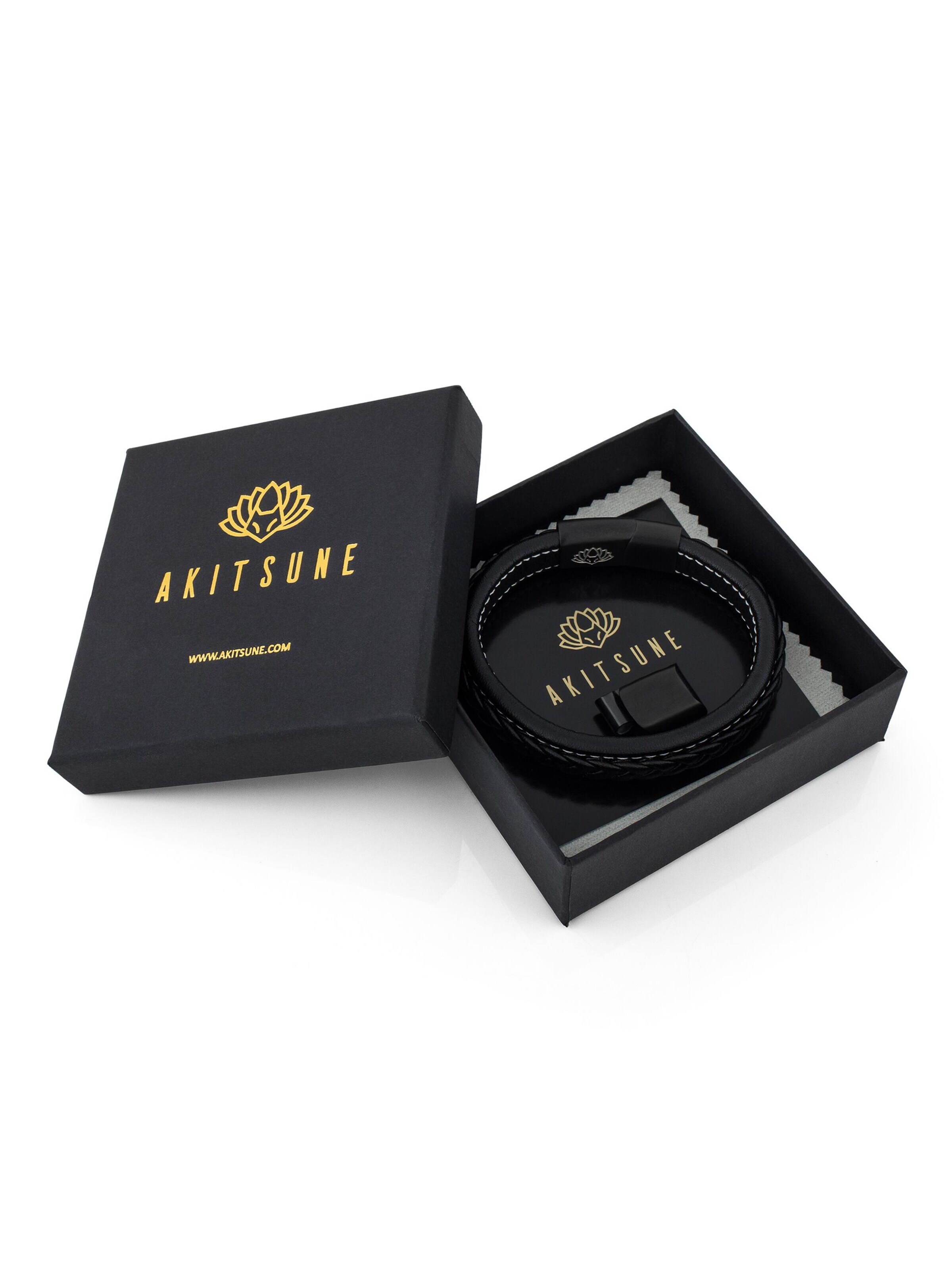 Akitsune Armband 'Fides'‌‌‌‌‌‌‌‌ in Schwarz
