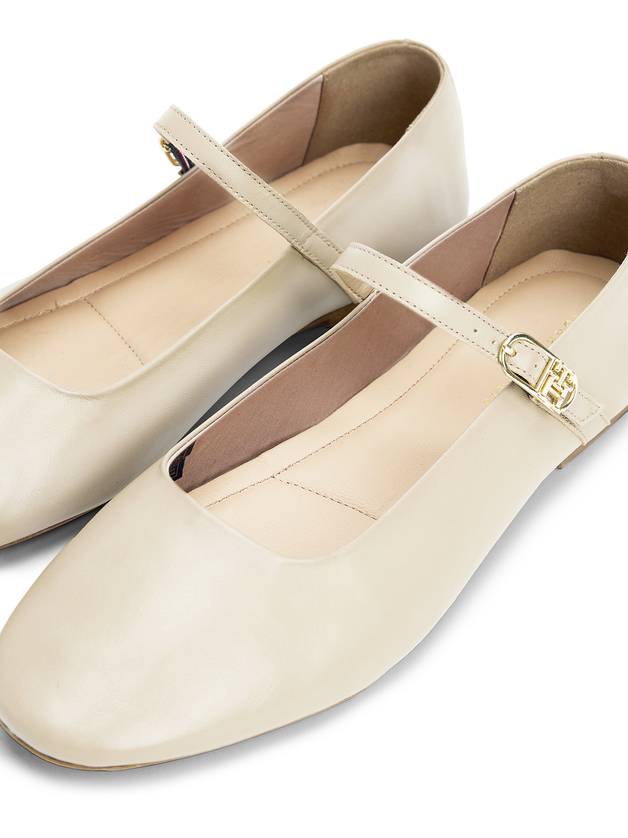 TOMMY HILFIGER Strap ballerina in Beige