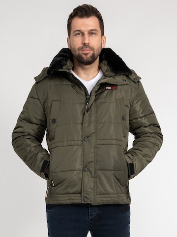 Rock Creek Winterjacke in Grün: Vorderseite