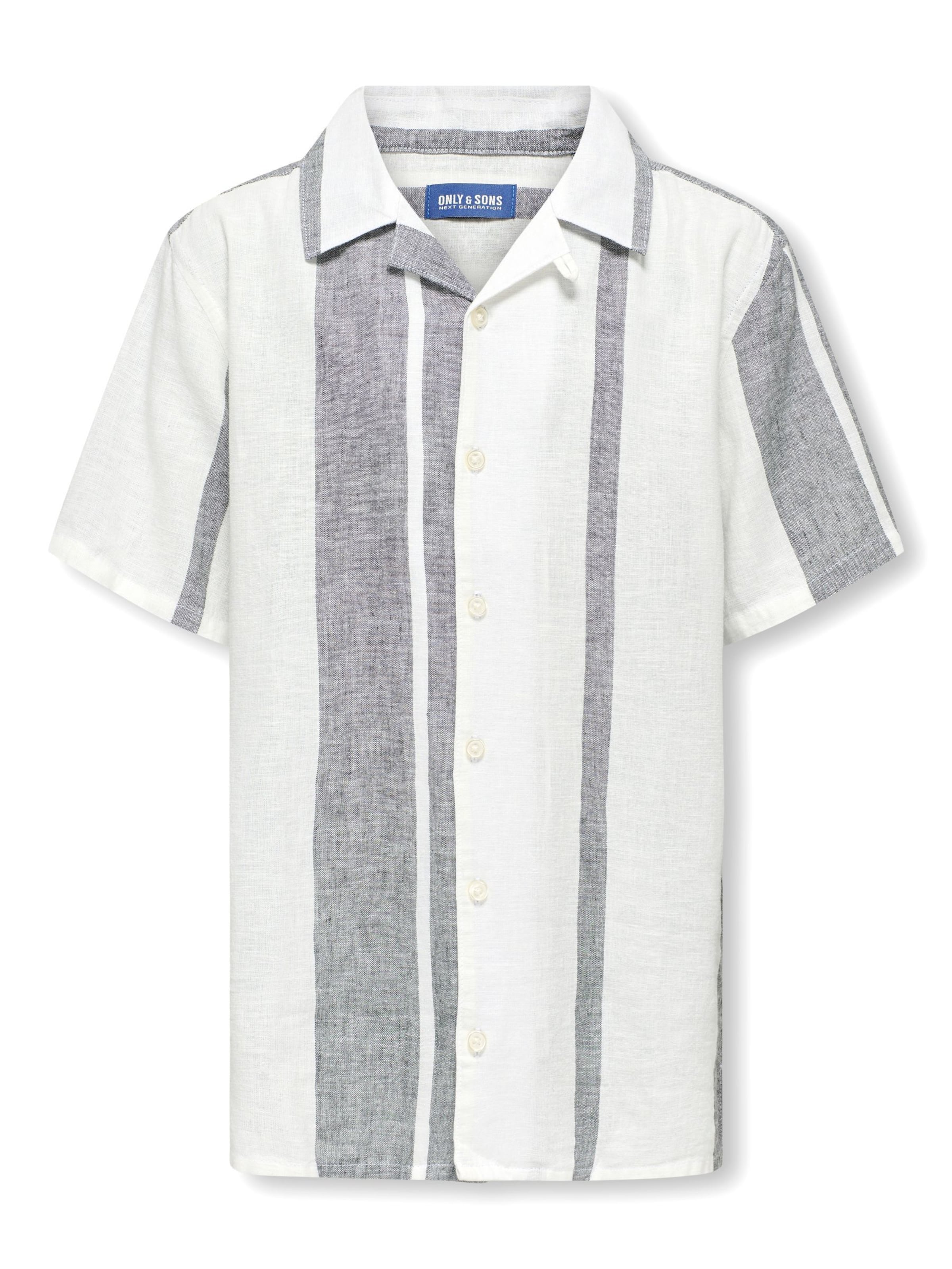 Only & Sons Junior Regular Fit Skjorte 'OSJCaiden' i hvid: forside