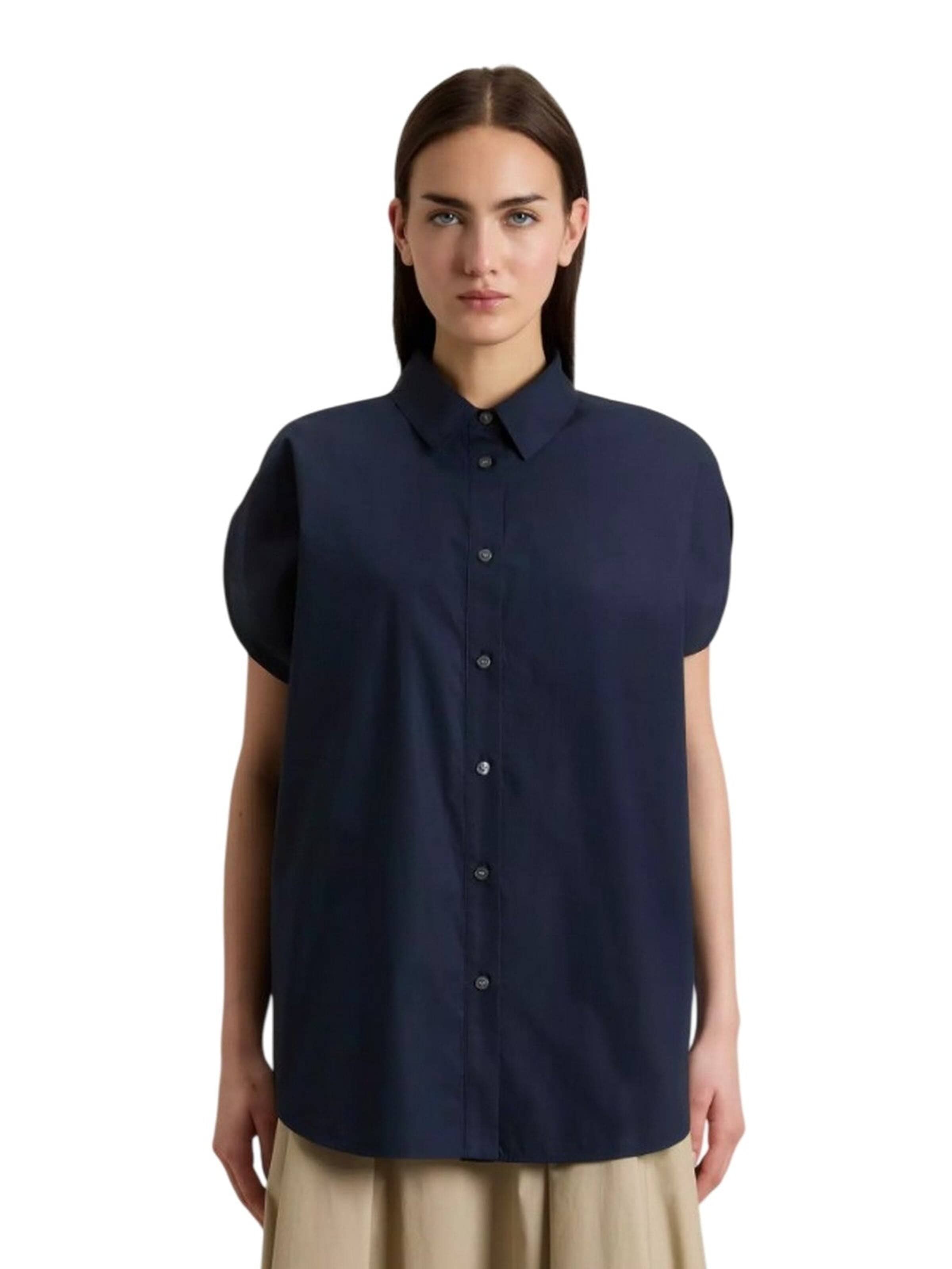 Woolrich - Blusa en azul: frente