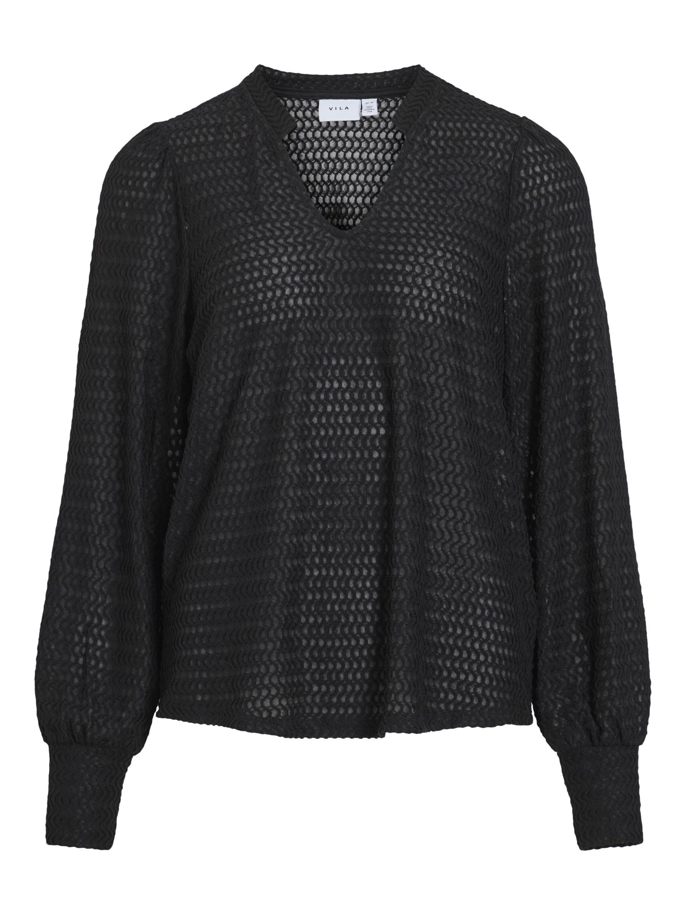 VILA Blouse in Black: front