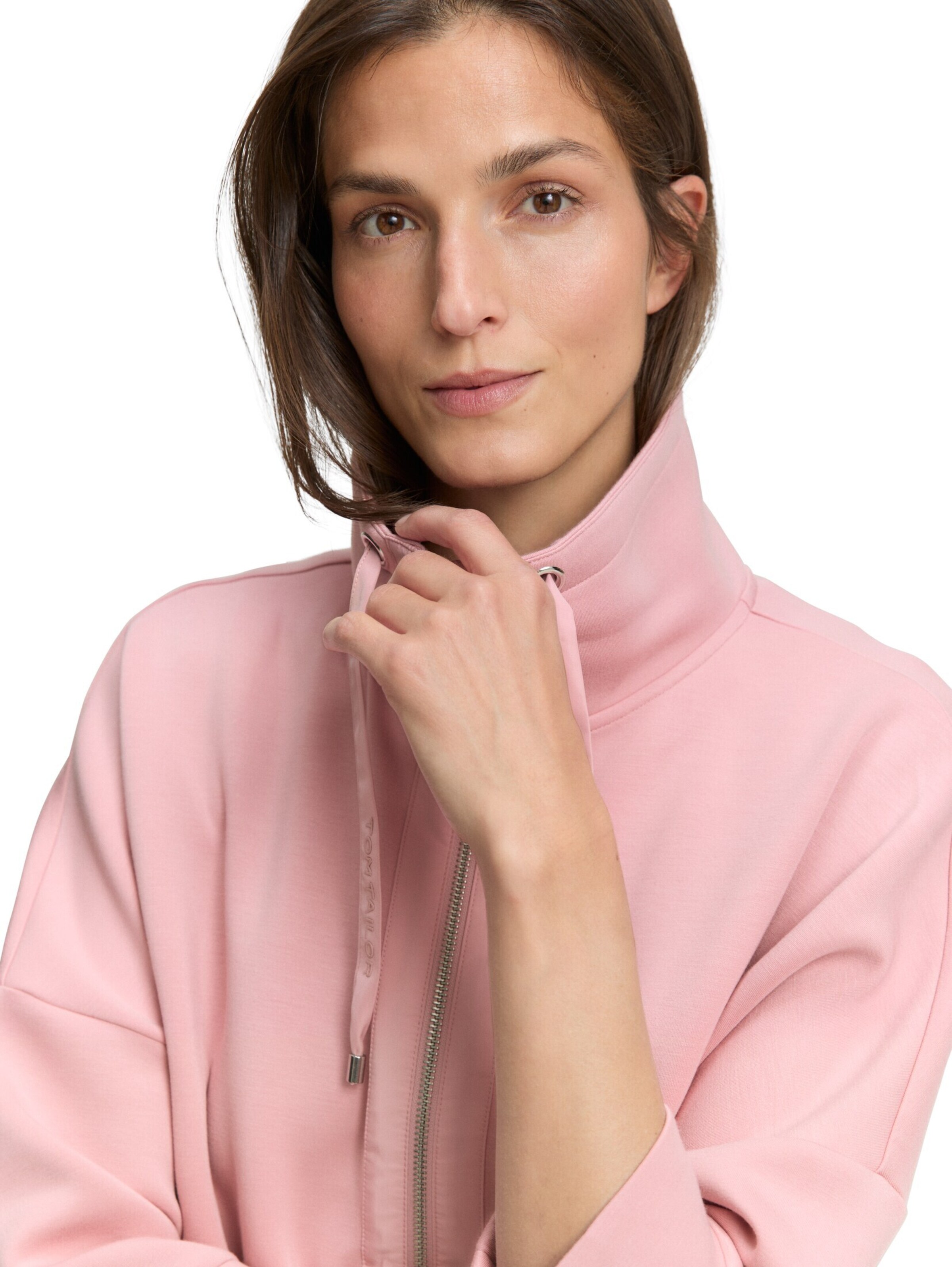 TOM TAILOR Sweatjacke in Pink