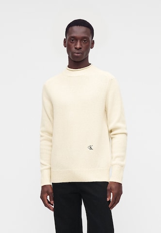 Calvin Klein Jeans - Jersey en beige: frente
