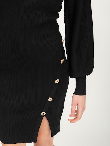 Robes en maille Influencer en noir