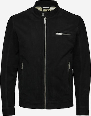 SELECTED HOMMEPrijelazna jakna - crna boja: prednji dio