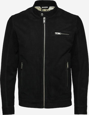 Veste mi-saison SELECTED HOMME en noir : devant