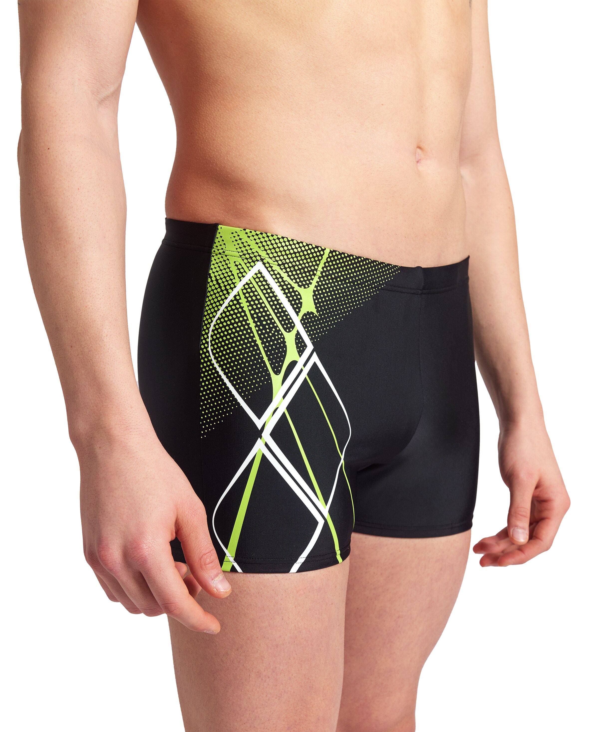 ARENA Athletic Swim Trunks in Black
