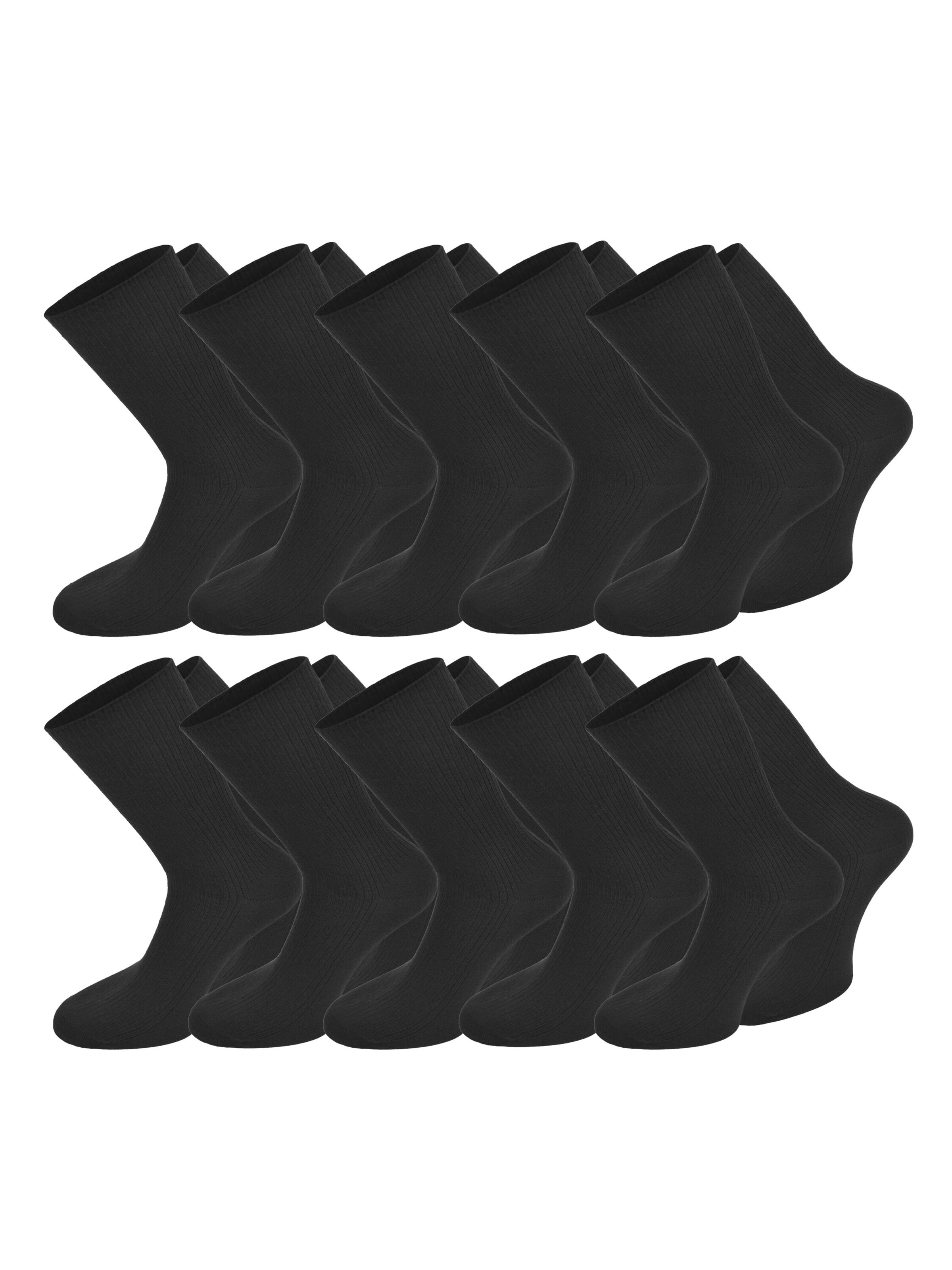 Chaussettes normani en noir : devant