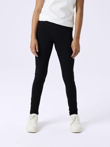 TWO SOON Skinny Leggings in Black: front