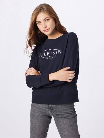 TOMMY HILFIGER Суичър в синьо: отпред