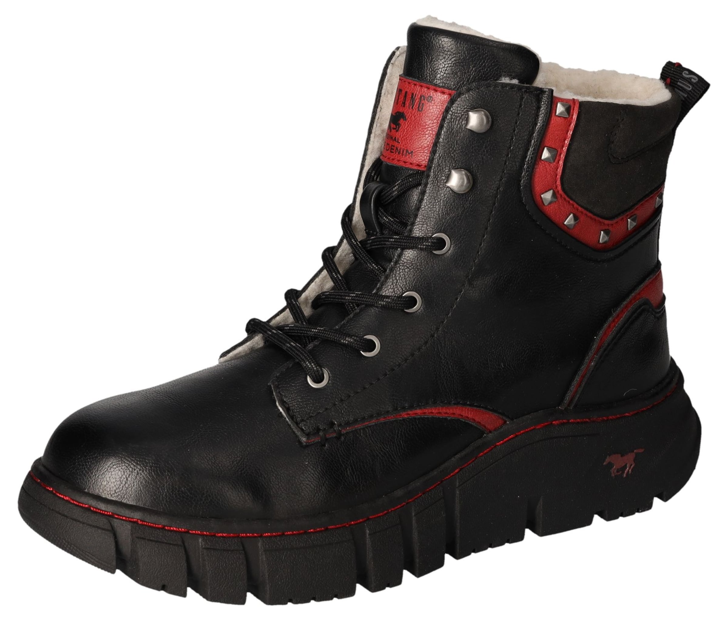 Boots da neve di MUSTANG in nero: frontale